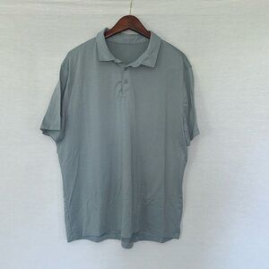 Light Blue Lululemon Short Sleeve Polo Shirt